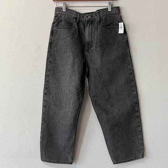 GAP Denim - Gap black light wash barrel high waist jeans